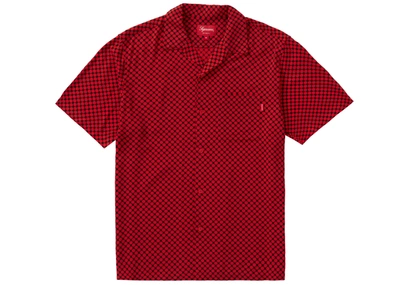 Pre-owned Supreme Compact Dot Rayon S/s Shirt Red | ModeSens
