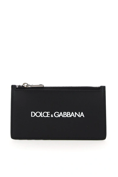 Shop Dolce & Gabbana Card Holder Pouch In Dolce Gabbana Fnero (black)