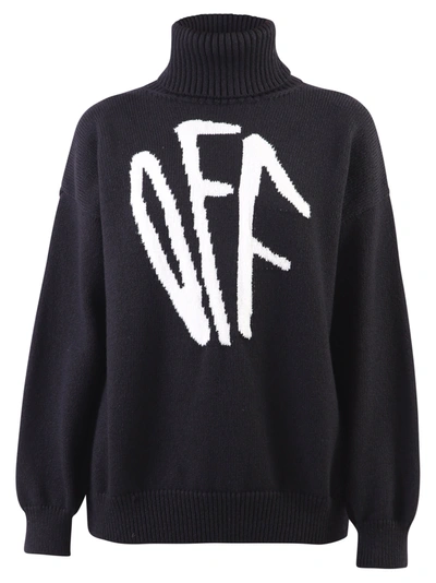 Shop Off-white Branded Sweater In Black