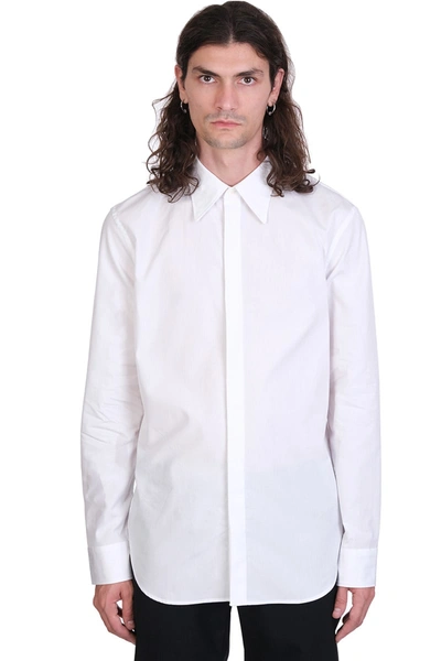 Shop Maison Margiela Shirt In White Cotton