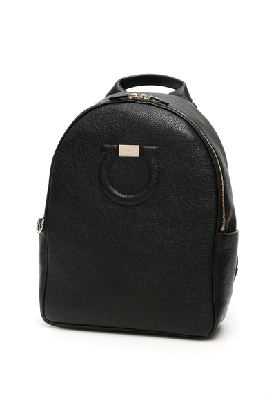 Shop Ferragamo Gancini Backpack In Nero (black)