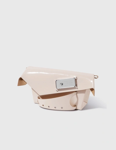 Shop Maison Margiela Snatched Small Bag In Beige