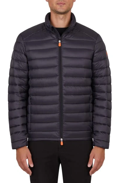 Shop Save The Duck Giga Water Resistant Puffer Coat In Black