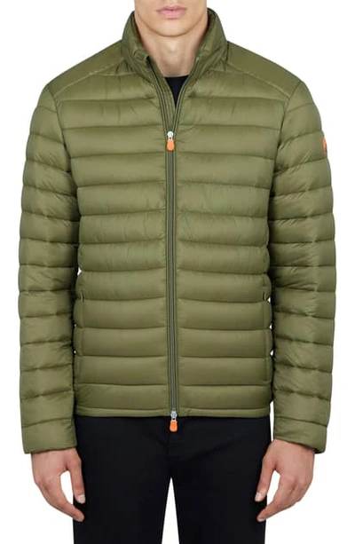Shop Save The Duck Giga Water Resistant Puffer Coat In Dusty Olive