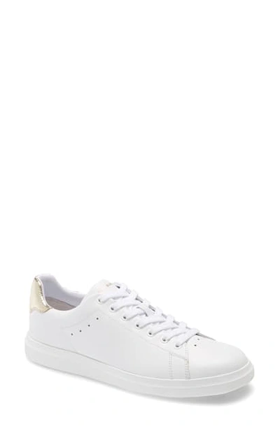 Shop Tory Burch Howell Sneaker In Titanium White / Spark Gold