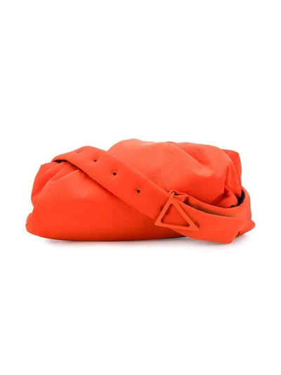 Shop Bottega Veneta Red Nylon Pouch In Orange