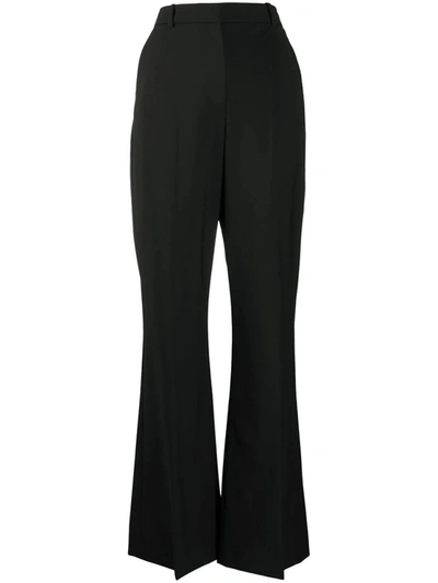 Shop Joseph High-waisted Flared Tailored Trousers In Black