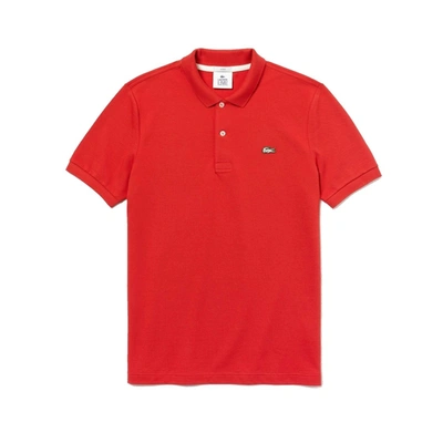 Shop Lacoste Live Slim Fit Polo Shirt Red