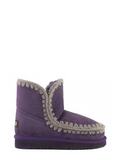 Shop Mou Ankle Boot 'eskimo 18' Purple