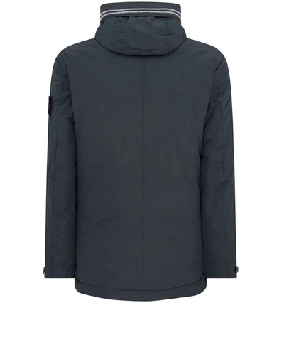 Shop Stone Island 40626 Micro Reps With Primaloft® Insulation Technology Jacket Charcoal In Grey