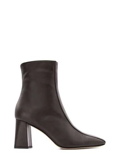 Shop Leqarant Dark Brown Leather '70' Ankle Boot