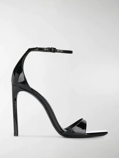 Shop Saint Laurent Bea 105 Sandals In Black