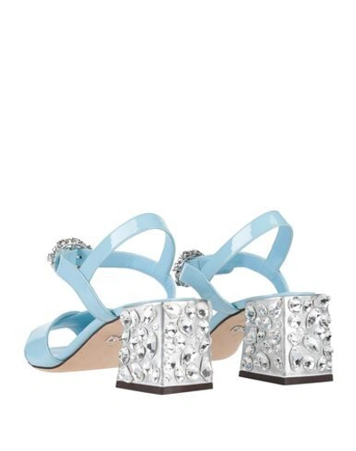 Shop Dolce & Gabbana Sandals In Sky Blue