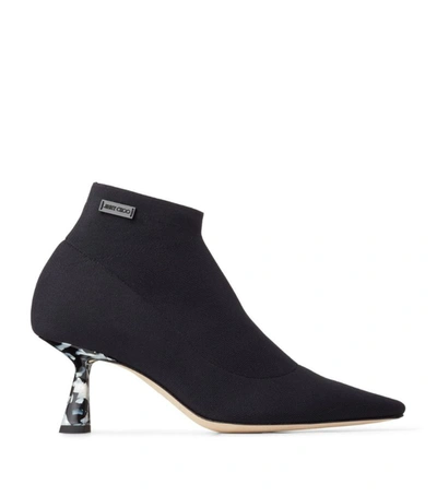 Shop Jimmy Choo Saber 65 Knitted Ankle Boots