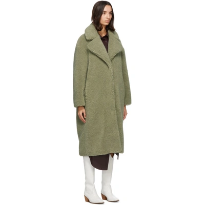 Shop Stand Studio Green Maria Coat In 50100 Dsgrn