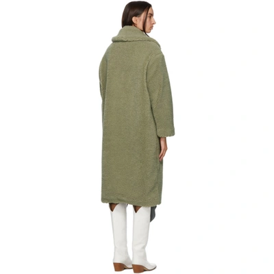 Shop Stand Studio Green Maria Coat In 50100 Dsgrn