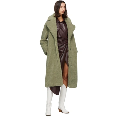 Shop Stand Studio Green Maria Coat In 50100 Dsgrn
