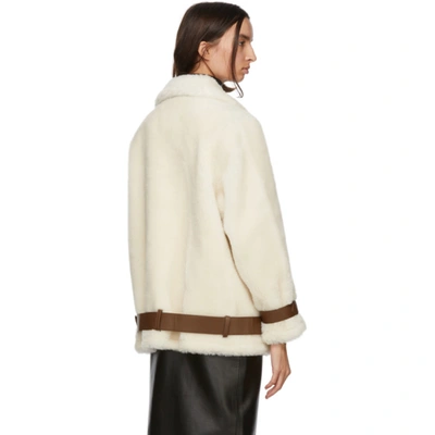 Shop Stand Studio Off-white Wool Colleen Jacket In 96000 Offwh