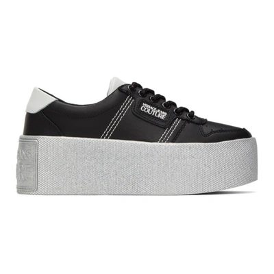 Shop Versace Jeans Couture Black High Box Sneakers In E899 Black