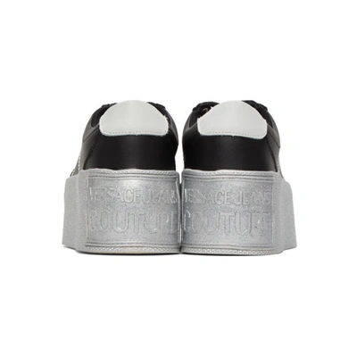 Shop Versace Jeans Couture Black High Box Sneakers In E899 Black