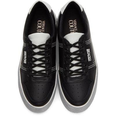 Shop Versace Jeans Couture Black High Box Sneakers In E899 Black