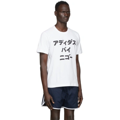Shop Adidas X Human Made White Human Made Edition Graphic T-shirt