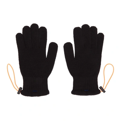 Shop Ader Error Black String Gloves