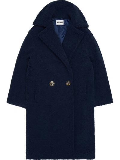 Shop Apparis Daryna Coat In Blue