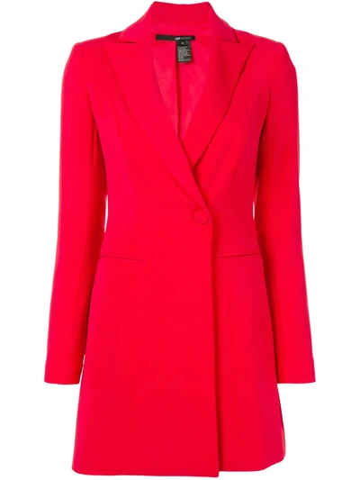Shop Jay Godfrey Blazer Mini Dress In Red