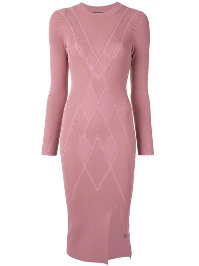Shop Alexis Side Slit Midi Dress In Pink