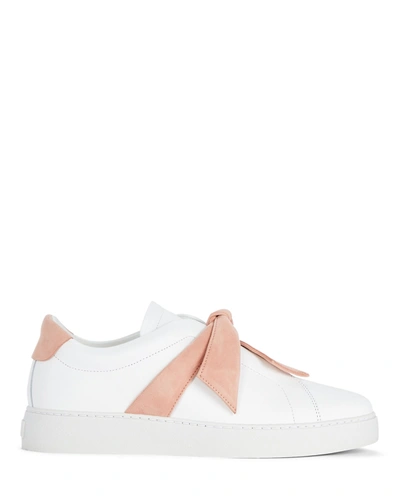 Shop Alexandre Birman Clarita Low-top Bow Sneakers In White