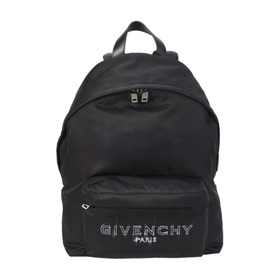 Shop Givenchy Sketch Logo Urban Backpack In Noir Blanc