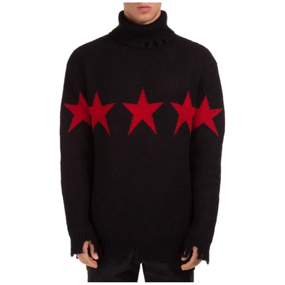 Shop Vision Of Super Men's Polo Neck Turtleneck Jumper Sweater In Black
