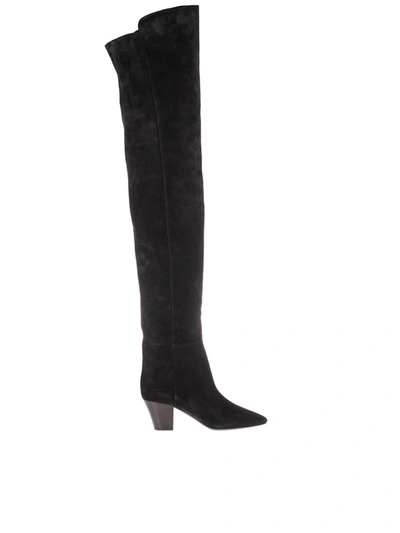 Shop Saint Laurent Kim Boots In Black