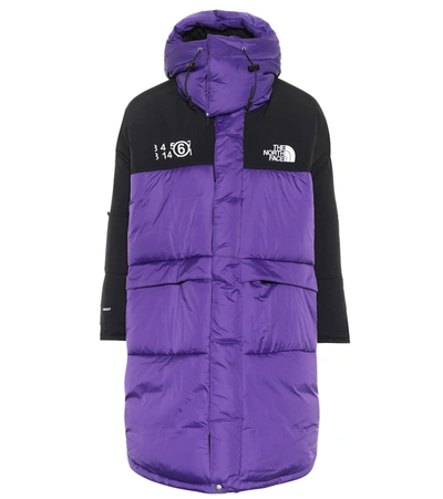 Shop Mm6 Maison Margiela X The North Face Himalayan Down Coat In Purple
