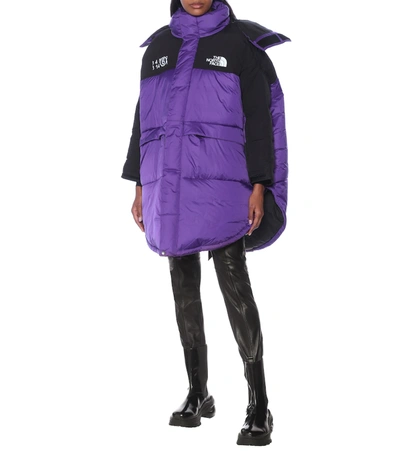 Shop Mm6 Maison Margiela X The North Face Himalayan Down Coat In Purple