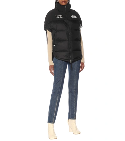 Shop Mm6 Maison Margiela X The North Face Nuptse Down Vest In Black