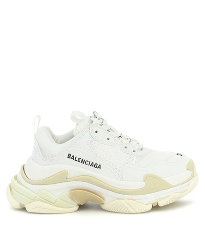 Balenciaga Triple S Low Top Sneaker In White | ModeSens