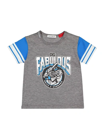 Shop Dolce & Gabbana Kids T-shirt For Boys In Grey