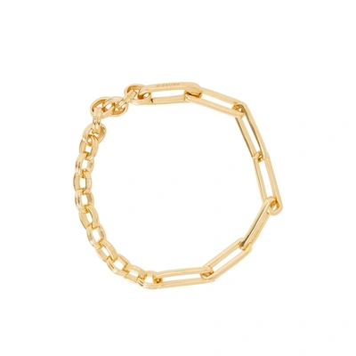 Shop Missoma Deconstructed Axiom 18kt Gold-plated Chain Bracelet