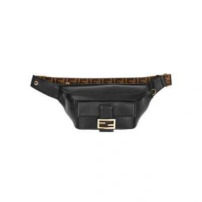 Shop Fendi Baguette Black Leather Belt Bag