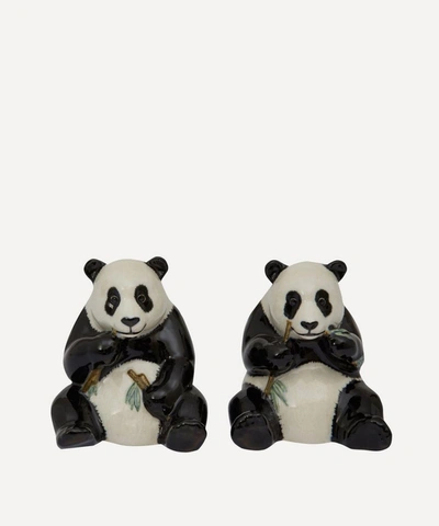 Quail Panda Stoneware Salt And Pepper Shakers In Assorted