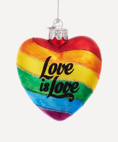 Shop Unspecified Love Is Love Ornament In Multicolour