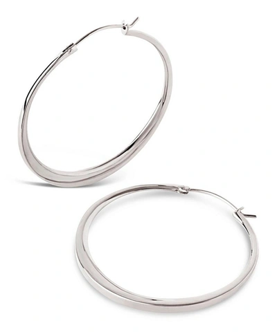 Dinny Hall Silver Signature Medium Hoop Earrings In Silver