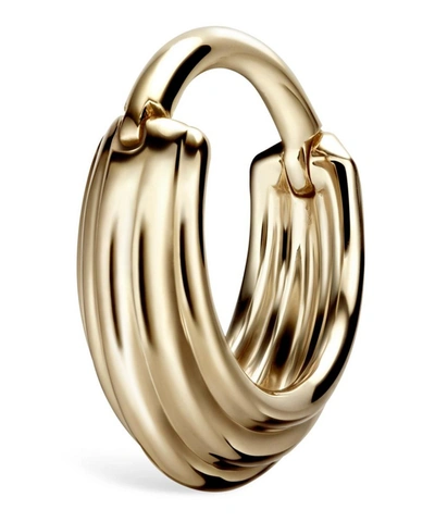 MARIA TASH MARIA TASH 14CT 8MM DOUBLE-SIDED HIRANYA HOOP EARRING 000708414