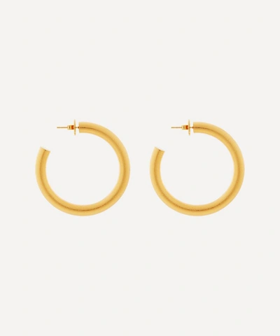 Shop Anissa Kermiche Gold-plated Hoops Don't Lie Hoop Earrings