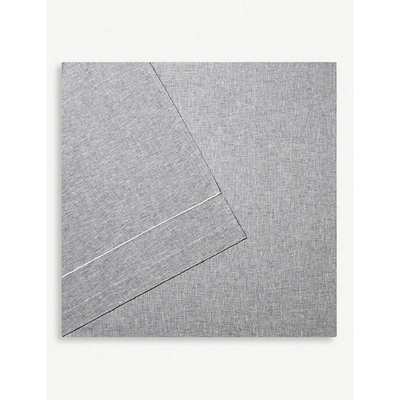 Shop Hugo Boss Grey Sense Cotton And Modal-blend Double Flat Sheet 300cm X 240cm Double