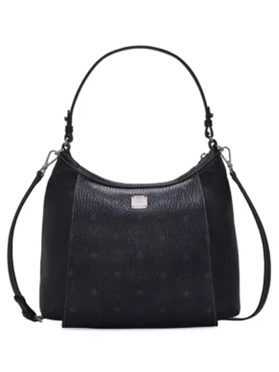 Mcm Medium Luisa Visetos Hobo Bag In Black | ModeSens