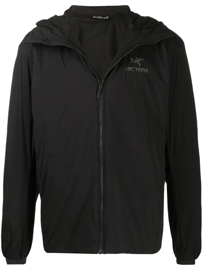 Shop Arc'teryx Hooded Padded Jacket In Black