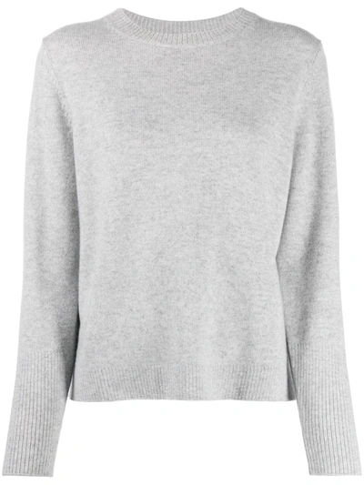 Shop Chinti & Parker Round Neck Cashmere Jumper In Grey